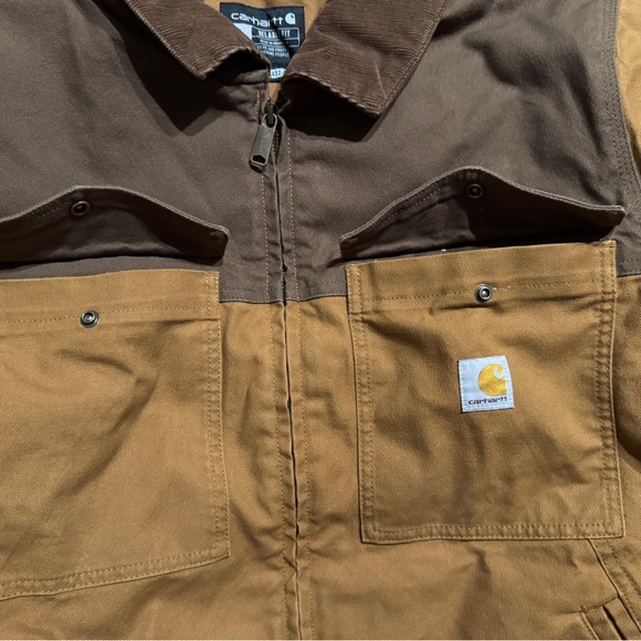 Carhartt Men’s Full Swing® Relaxed Fit Washed Duck Insulated Traditional Coat- L - Picture 3 of 10